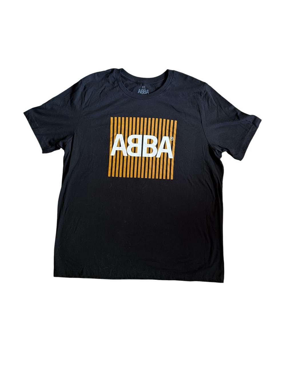 ABBA Black Graphic Logo T-Shirt - Men's Casual Tee XXL